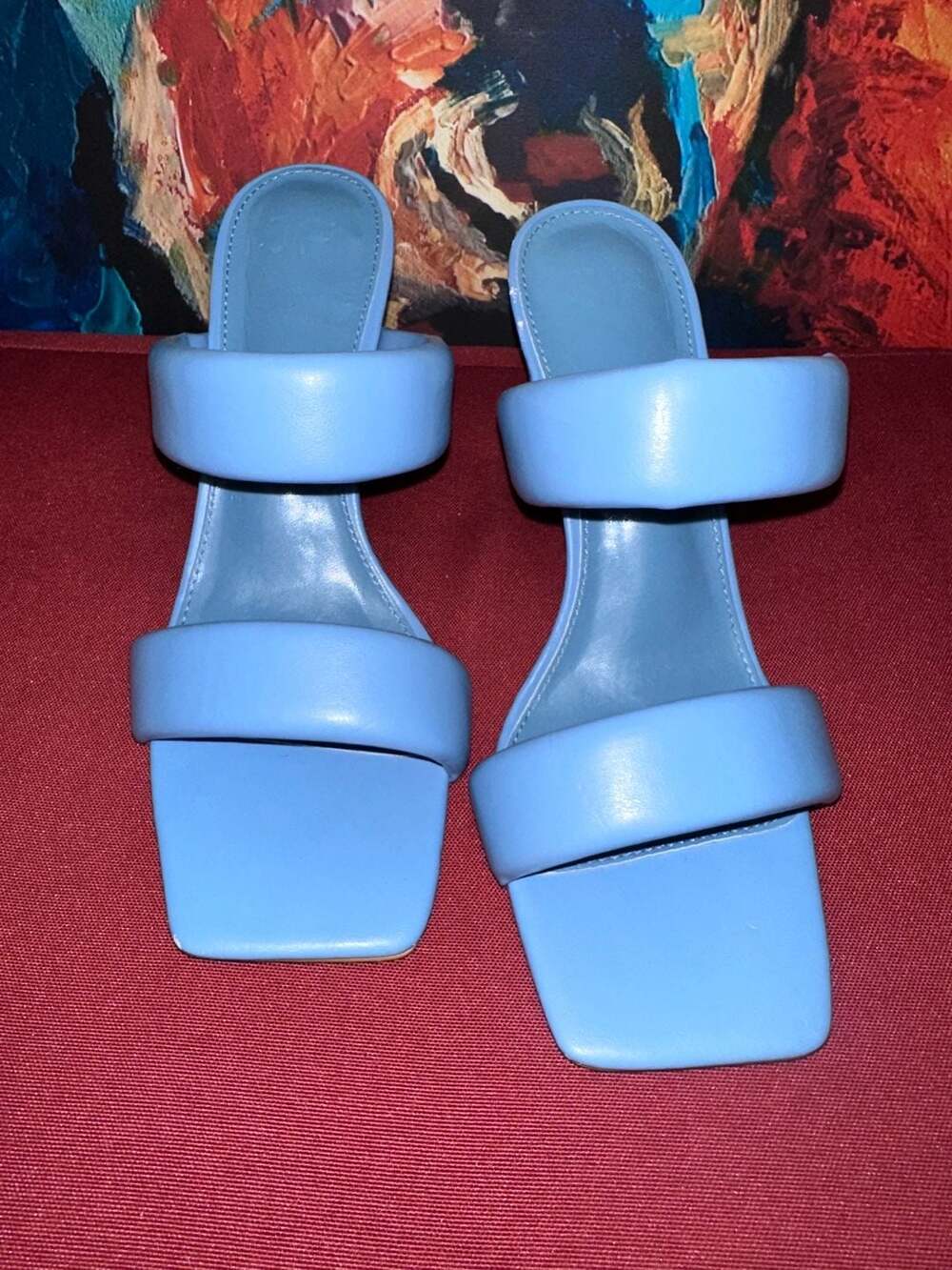 No.45 JustFab Amora Heeled Sandal in Kentucky Blue